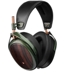 Meze Audio Strada wired headphones with sleek design, over-ear cushions, and adjustable headband for comfortable listening.