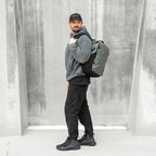 Green Wandrd Nimbus 18L video equipment bag with padded compartments and adjustable straps for safe gear transport.