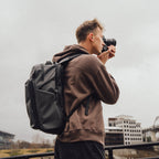 Black Wandrd PRVKE Pocket video equipment bag with compact design and adjustable straps, ideal for camera gear storage.