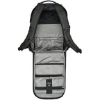 Interior view of the Wandrd Prvke Zip video equipment bag showing multiple compartments and padded padding for gear storage.
