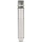 Rode NT3 condenser microphone shown from the back, with a black body and metal grille, designed for studio audio recording.