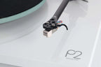 Rega Planar 2 turntable with Nd3 cartridge, featuring a sleek design and tonearm for high-quality vinyl listening.