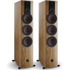 DALI Rubikore 8 passive floorstanding speaker with sleek black design and detailed speaker grille.