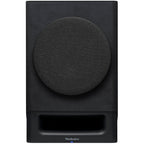 Black Technics SC-CX700 active bookshelf speakers with front grille and control panel visible in the image.