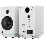 FiiO SP5 desktop speakers with sleek black design and compact size, ideal for high-quality audio playback.