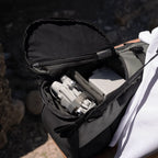 Wandrd Stratus Photo 18L green camera and video equipment bag with padded compartments and adjustable straps.