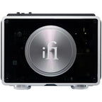 iFi Audio iDSD Phantom headphone amplifier and DAC with sleek design and multiple connection options, visible controls and ports.