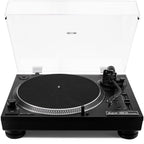 Vestlyd Vestlyd Pro T1 DJ turntables with black finish, featuring control knobs and sleek design for professional DJ performance.