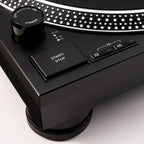 Vestlyd Vestlyd Pro T1 DJ turntable with black finish, featuring tonearm and control buttons for professional mixing.