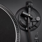 Vestlyd Vestlyd Pro T1 DJ turntables in black with sleek design and control knobs visible.