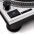 Vestlyd Vestlyd Pro T1 DJ turntable with sleek black finish and control knobs, designed for professional DJ performances.
