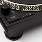 Vestlyd Vestlyd Pro T2 turntable in black, featuring sleek design and control buttons, for high-quality audio playback.