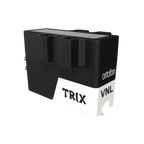 Ortofon VNL TRIX turntable cartridge shown from a right top tilt angle, highlighting its sleek design and build.