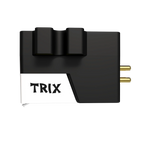 Ortofon VNL TRIX turntable cartridge shown from the side, highlighting its sleek design and build quality for vinyl playback.