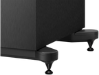 KEF Q11 Meta passive floorstanding speakers with sleek black cabinets and multiple drivers for high-quality home audio.
