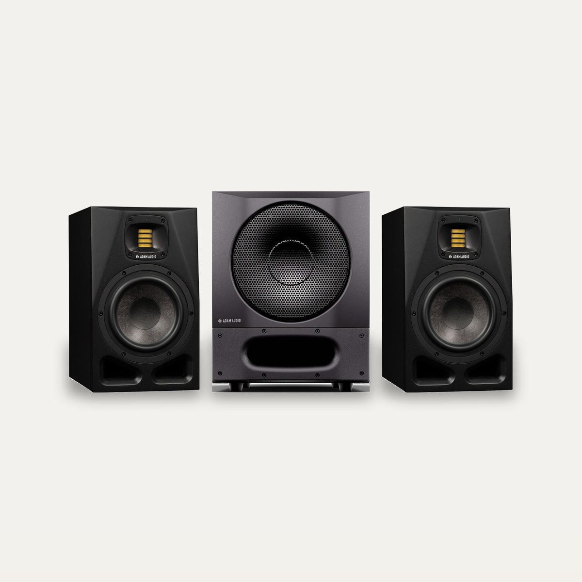 ADAM Audio A7V Pair + Sub8 PRO 2.1 Studio Monitoring Set – Monitor Colour Black