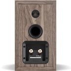 DALI Sonik 1 passive bookshelf speakers with black wood finish, compact design, and front-facing drivers for home audio.