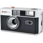 AgfaPhoto reusable compact analog camera for instant photos, with a sleek design and easy-to-use features.