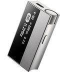 Astell&Kern AK HC5 headphone amplifier and DAC device with sleek black design and control buttons on the front panel.