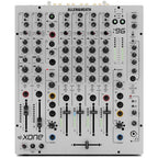 Allen & Heath Xone:96 DJ mixer with multiple channels and controls, featuring a sleek design and advanced connectivity options.