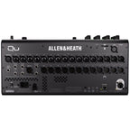 Allen & Heath Qu-5 digital mixer with back panel showing input and output ports, professional audio equipment for live sound and studio.