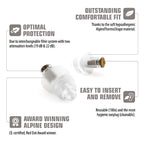 Alpine Music Safe Classic Earplugs, in red