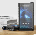 FiiO M15S portable Hi-Res lossless music player with sleek design and digital display, perfect for high-quality audio listening
