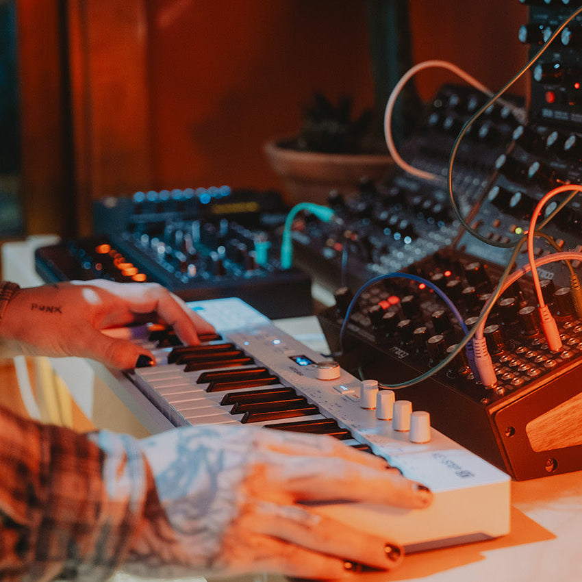 Arturia KeyStep 37 MK2 sequencers, close up