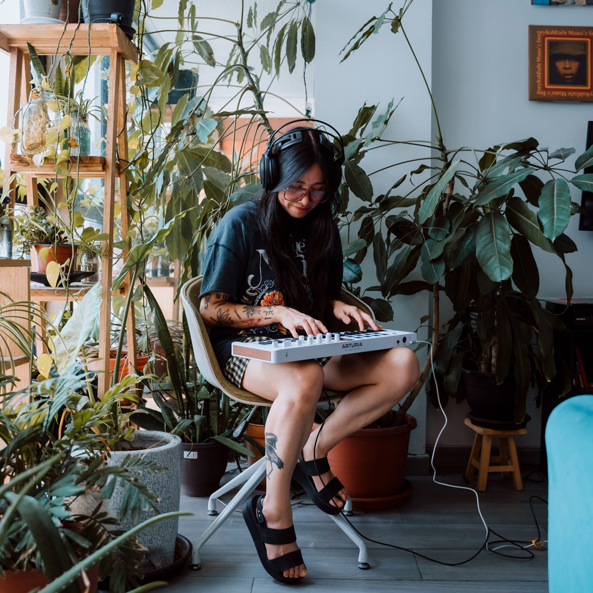 Arturia MiniLab 37 in use - home studio