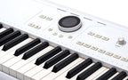Arturia AstroLab 61 performance keyboard with sleek black design, featuring multiple control knobs and a responsive keyboard.