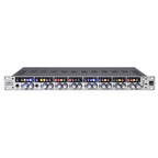 Audient ASP880 microphone preamp with multiple input channels and control knobs, professional audio equipment for studio recording