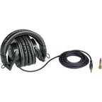 Audio-Technica ATH-M30x studio headphones, folded with detachable cable