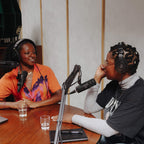 Audio-Technica ATH-M30x studio headphones, lifestyle in a podcast session
