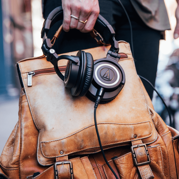 Audio-Technica ATH-M50x studio headphones, in black