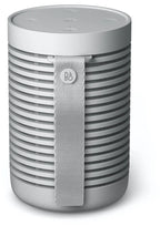 Bang & Olufsen Beosound Explore portable Bluetooth speaker, with wrist strap, rear panel and connections
