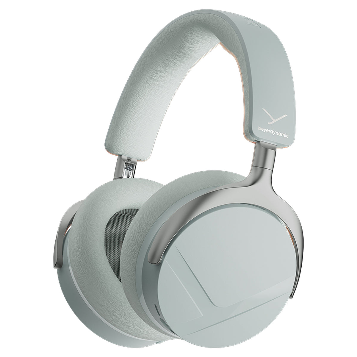 Beyerdynamic Aventho Y wireless headphones in Soft Jade, angled view