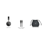 Beyerdynamic Aventho Y box contents with USB-C cable and drawstring bag