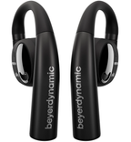 Beyerdynamic Verio 200 wireless in-ear headphones in black with sleek design and compact charging case.
