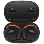 Beyerdynamic Verio 200 wireless in-ear headphones with sport design, black earbuds and inline remote for active listening.