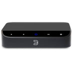 Bluesound Node Nano music streamer, angled view in black