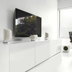 Bowers & Wilkins ASW608 subwoofer, side view in matte white