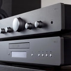 Cambridge Audio AXA25 integrated stereo amplifier, front view