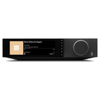 Cambridge Audio Evo 300 streaming amplifier, black, front view