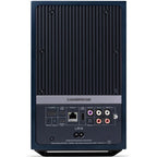 Cambridge Audio L/R M active bookshelf speakers, blue, front view