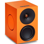 Cambridge Audio L/R M active bookshelf speakers, black, front view