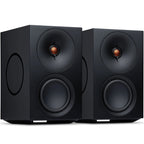 Cambridge Audio L/R M active bookshelf speakers, black, front view