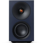 Cambridge Audio L/R S active bookshelf speakers, blue, front view