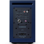 Cambridge Audio L/R S active bookshelf speakers, blue, front view