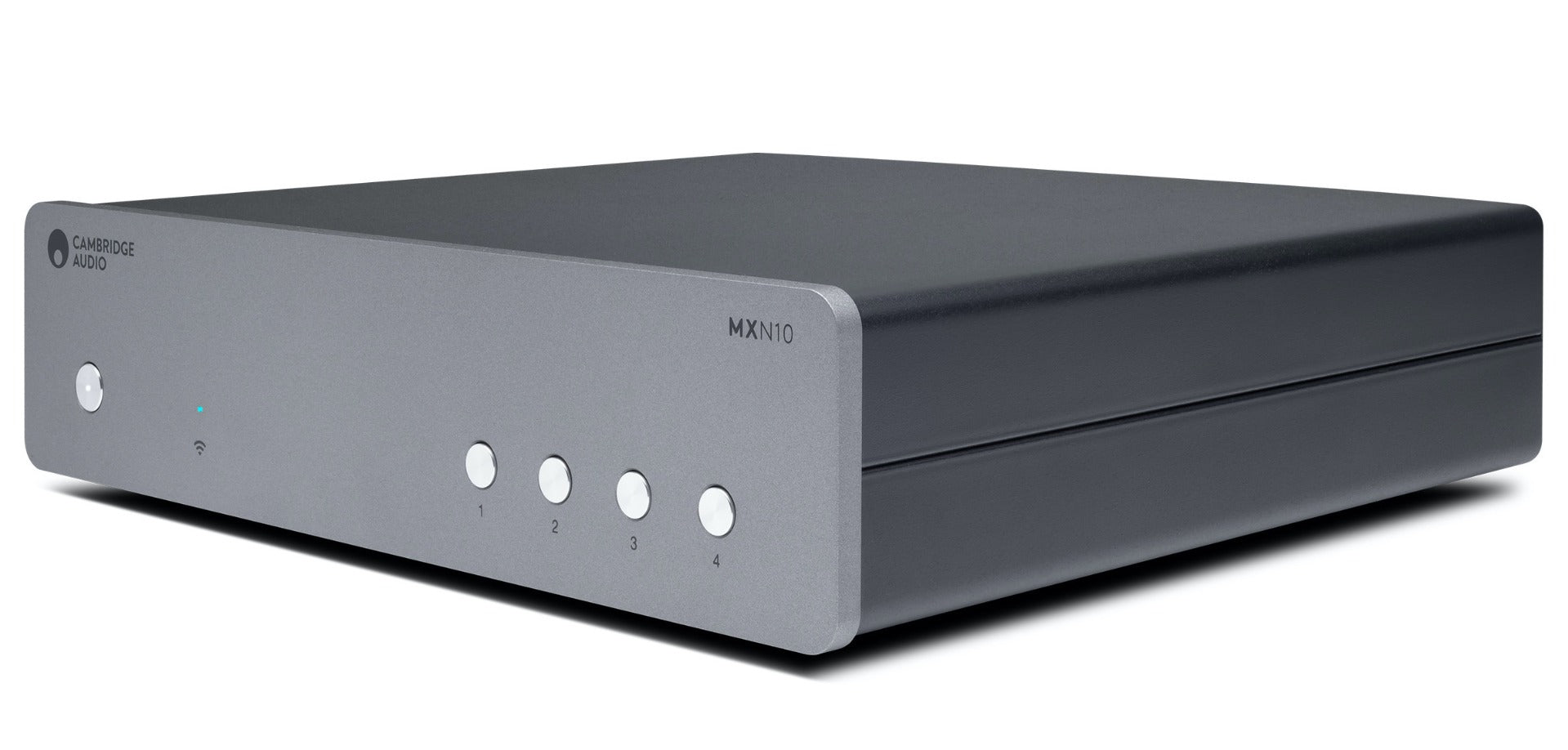 Cambridge Audio MXN10 network music streamer, black, front view