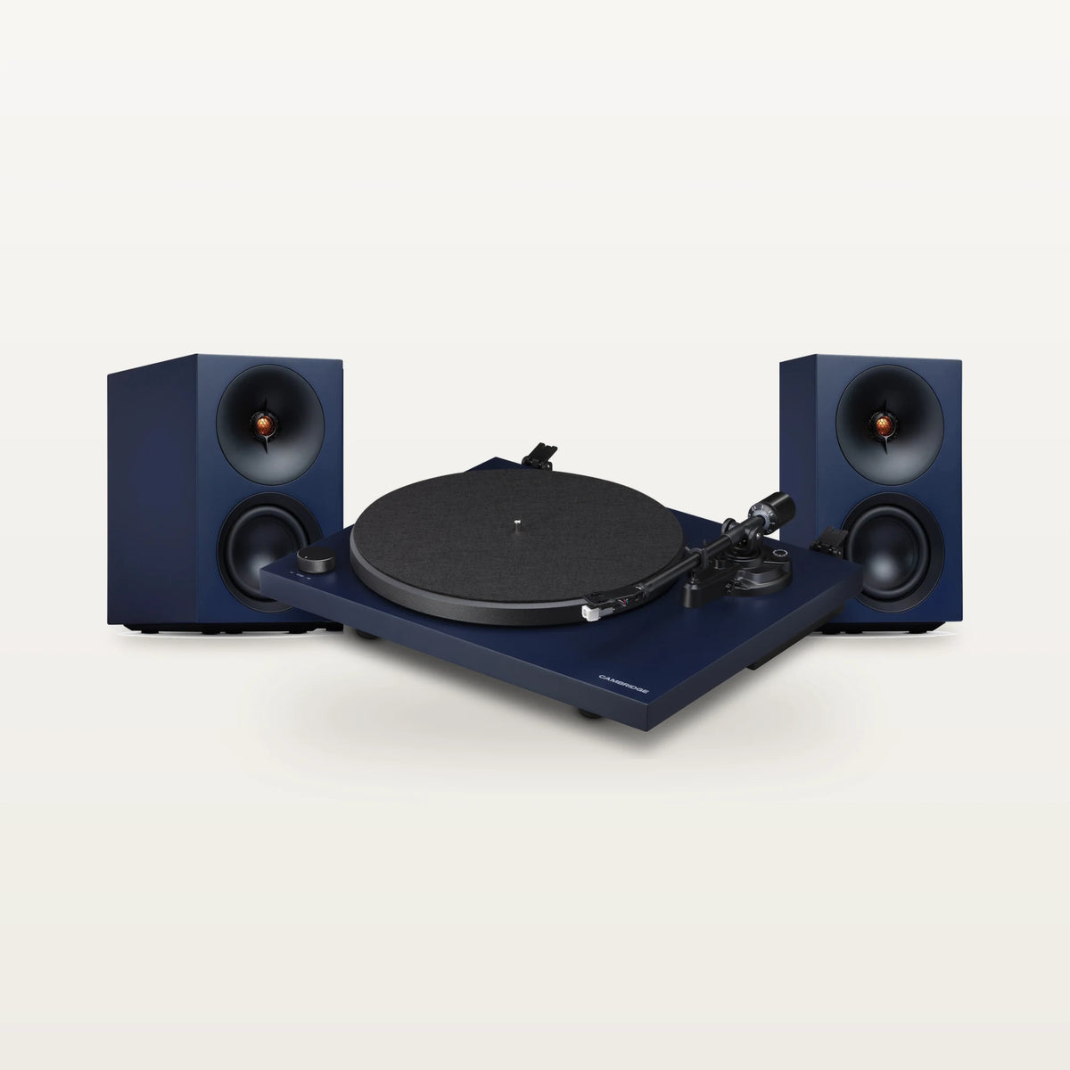 Cambridge Audio Spira turntable and L/R S speakers vinyl set in Blue
